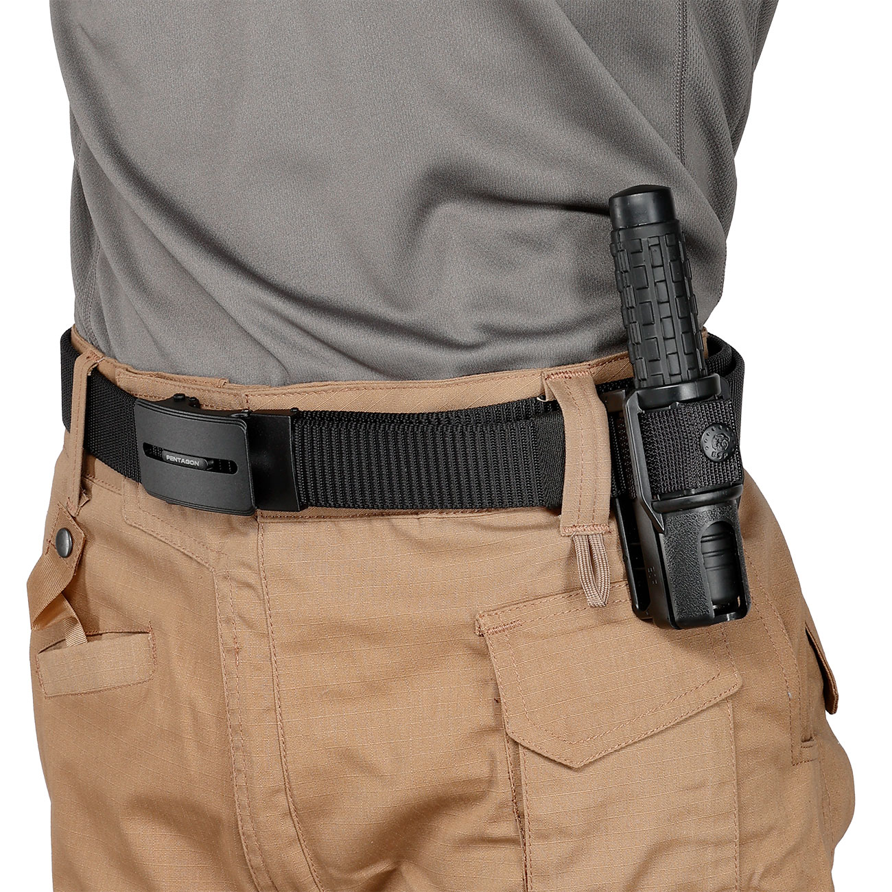 ESP Teleskopschlagstock 16 mit Gummigriff und Kunststoffholster brniert Bild 7