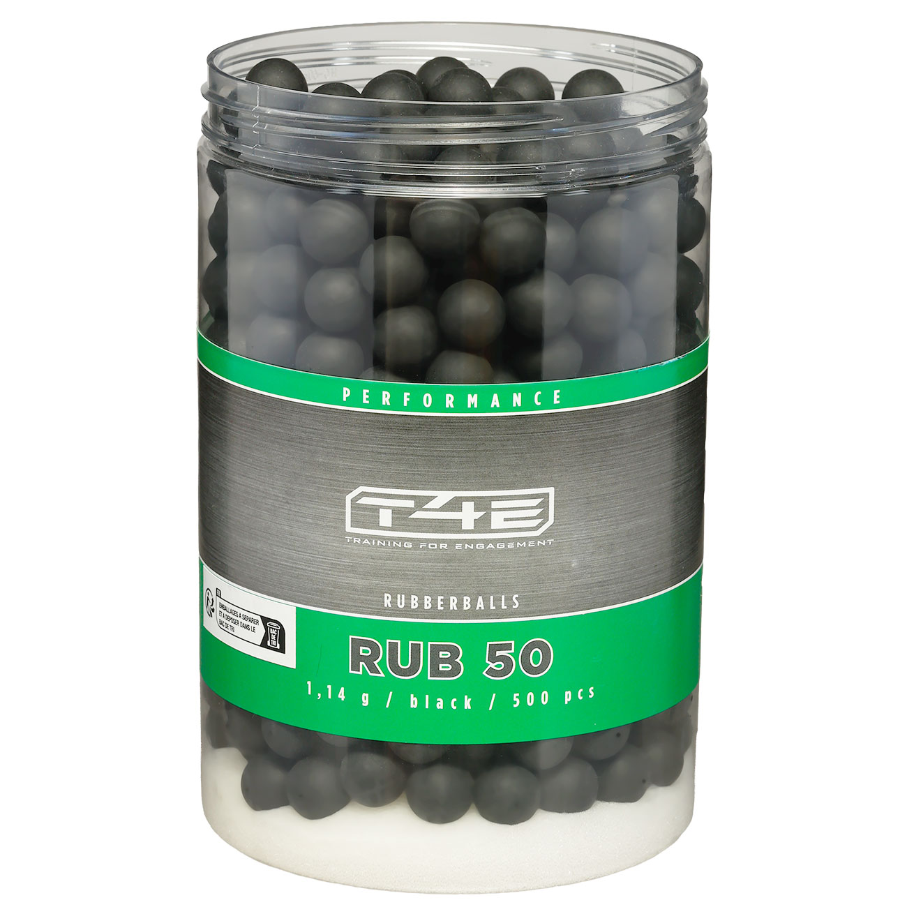 Umarex T4E Gummigeschosse Rubberballs Kal. .50 schwarz 500 St�ck Bild 3