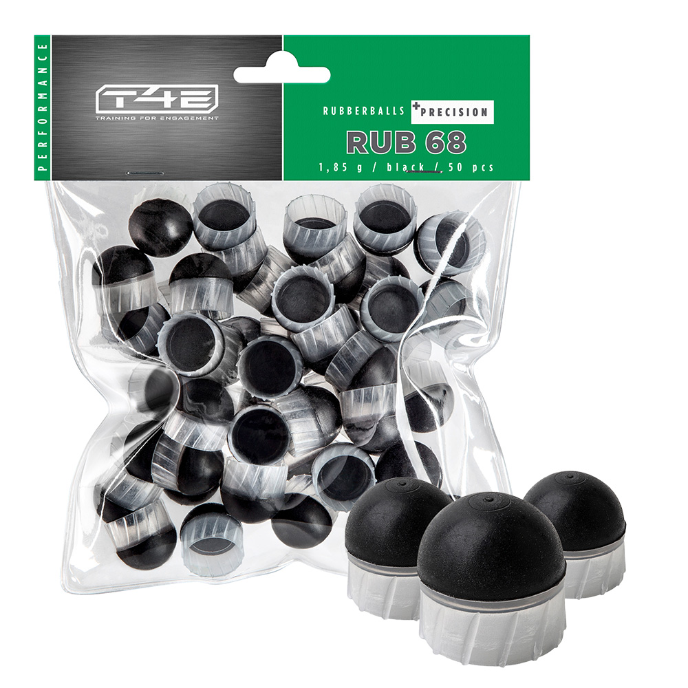 T4E Gummikugeln RUB 68 Precision Rubber Balls Kaliber .68 - 50 Stck