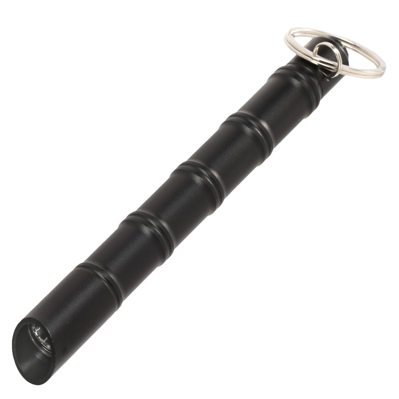 Kubotan Light Defender mit integrieter LED-Taschenlampe und Schlüsselring schwarz Bild 1