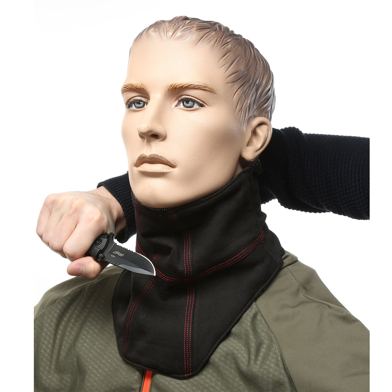 Hals-Schnittschutz Neck Protect Allround Universalgre schwarz Bild 1