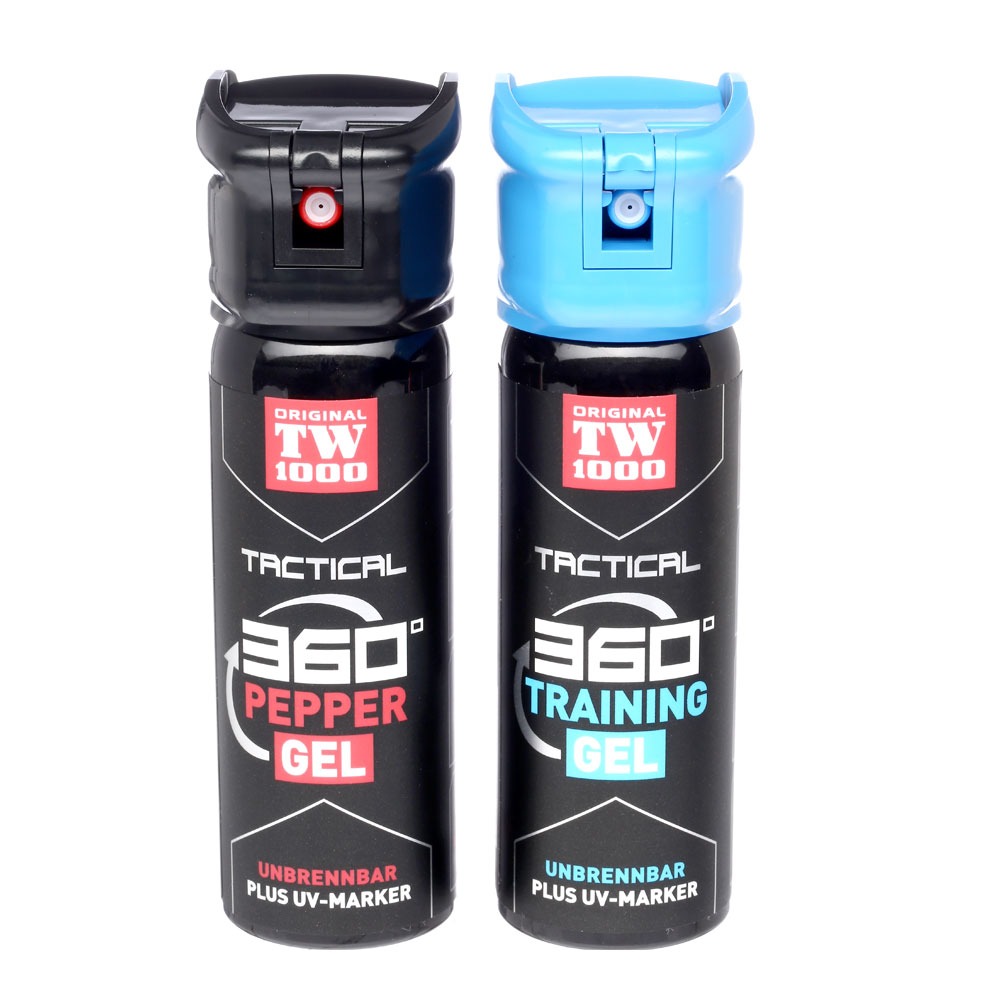 TW1000 Tactical Pepper Gel Classic Pfefferspray mit Pfeffergel 360 Sprhfunktion 45ml inkl. Trainingsspray Bild 1