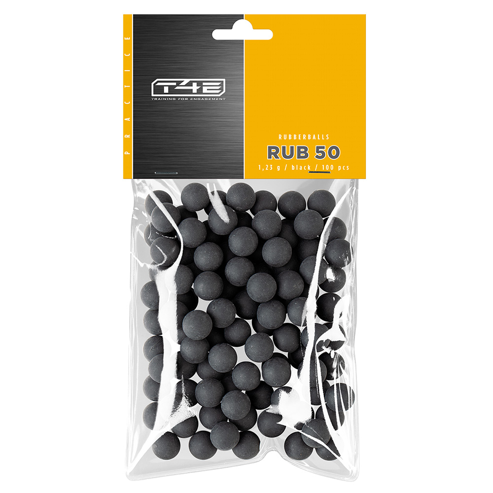 T4E Rubberballs RUB 50 Kaliber .50 schwarz 100 Stck