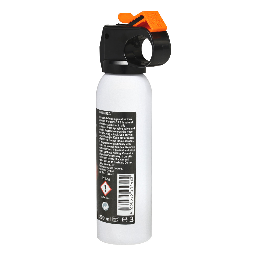 VESK RSG Police Pfefferspray, 200 ml Breitstrahl mit Weitstrahlventil Bild 3