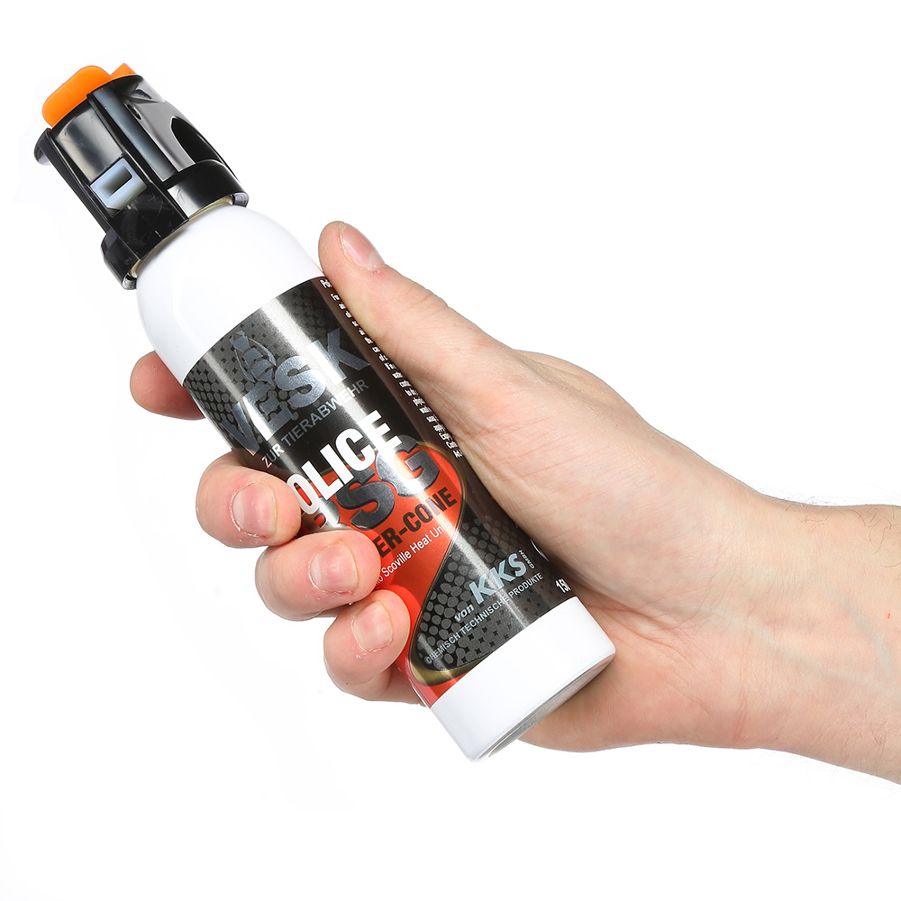 VESK RSG Police Pfefferspray, 150 ml Breitstrahl mit Weitstrahlventil Bild 1