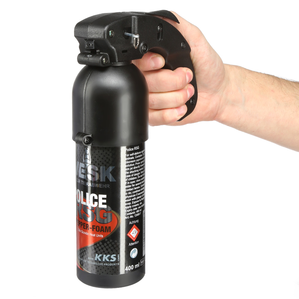 VESK RSG Police Pfefferspray, 400 ml Schaum Bild 4