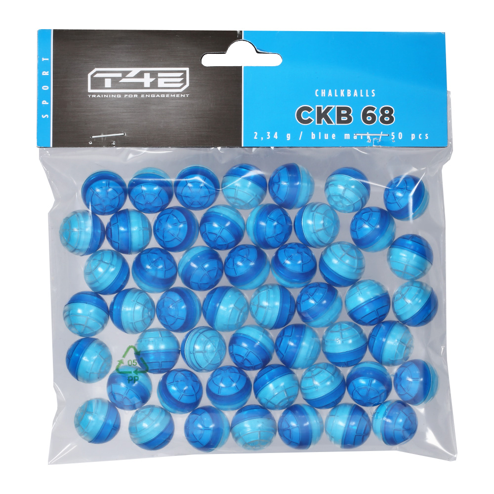 T4E Sport CKB 68 Kreidekugeln Kaliber .68 50 Stück blau