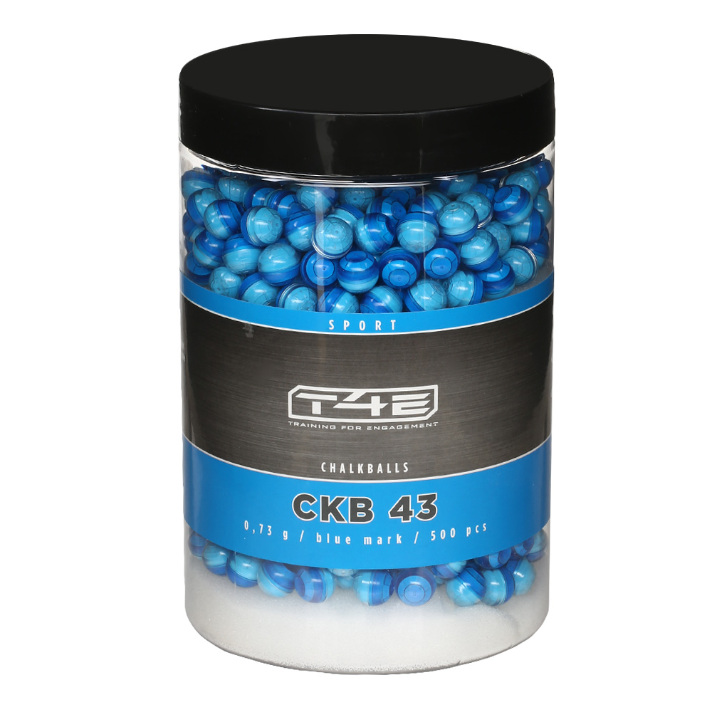 T4E Sport CKB 43 Kreidekugeln Kaliber .43 Chalkballs 500 Stck blau