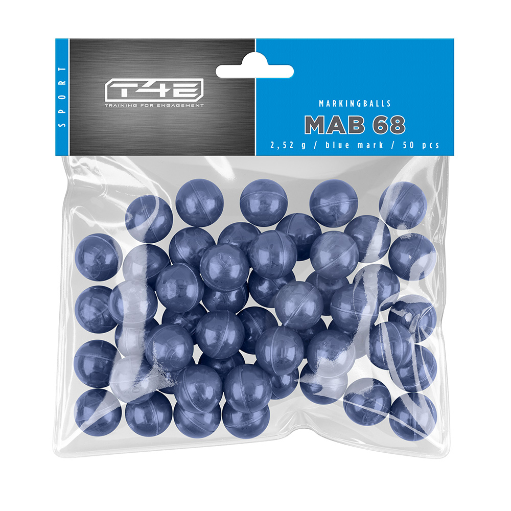 T4E Farbkugeln MAB 68 Sport Kaliber .68 - 50 Stck blau