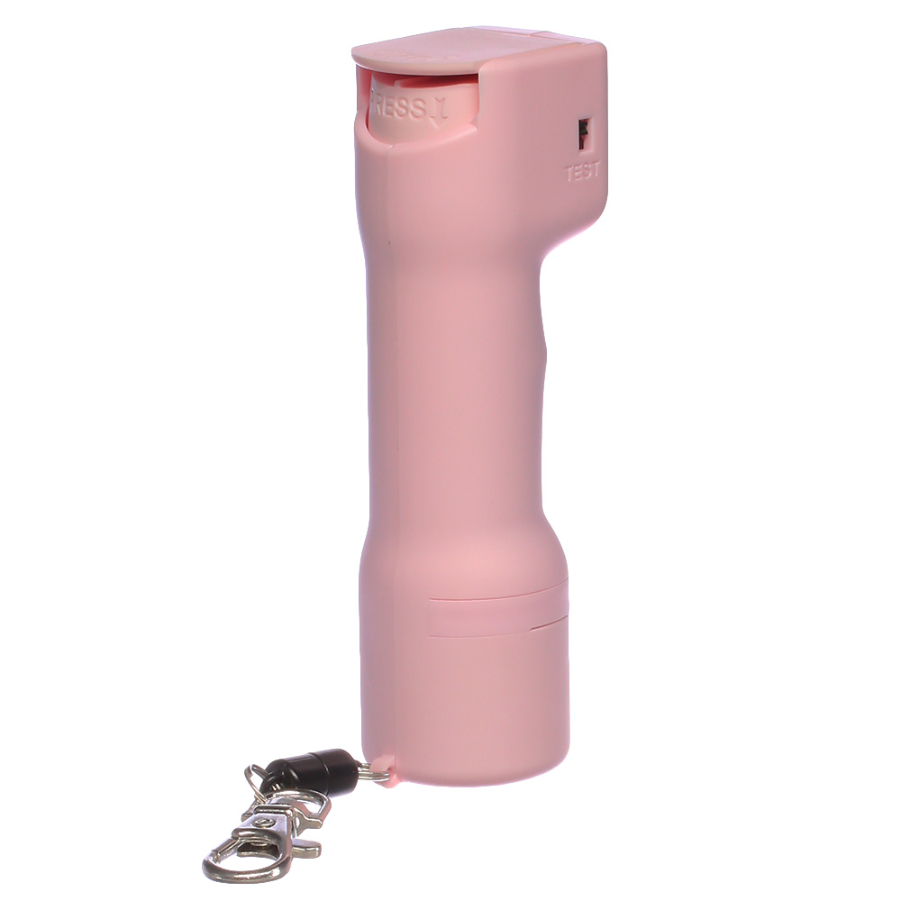 Plegium Pfefferspray Smart mit LED, Strobo, Sirene und GPS Tracking pink Bild 1