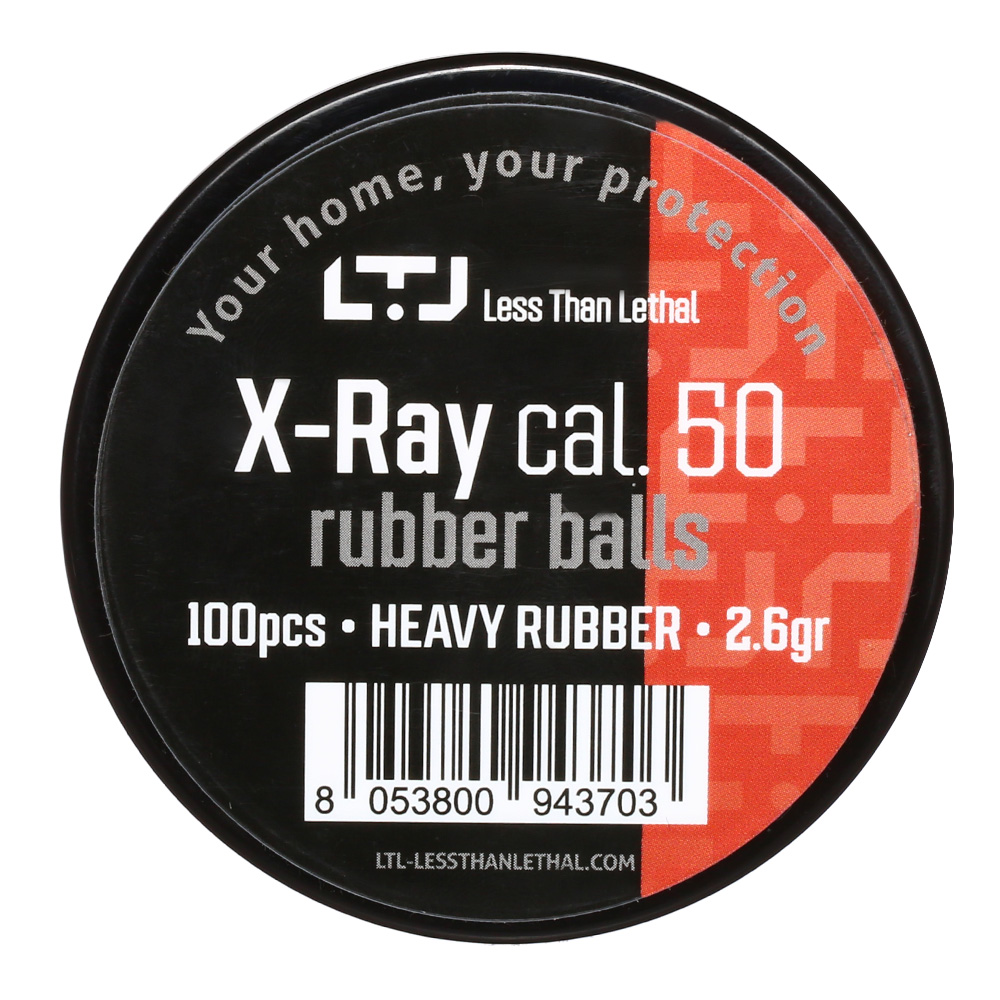 LTL X-Ray Heavy Rubber Balls Kaliber .50 in Schraubdose 100 Stck rot Bild 2
