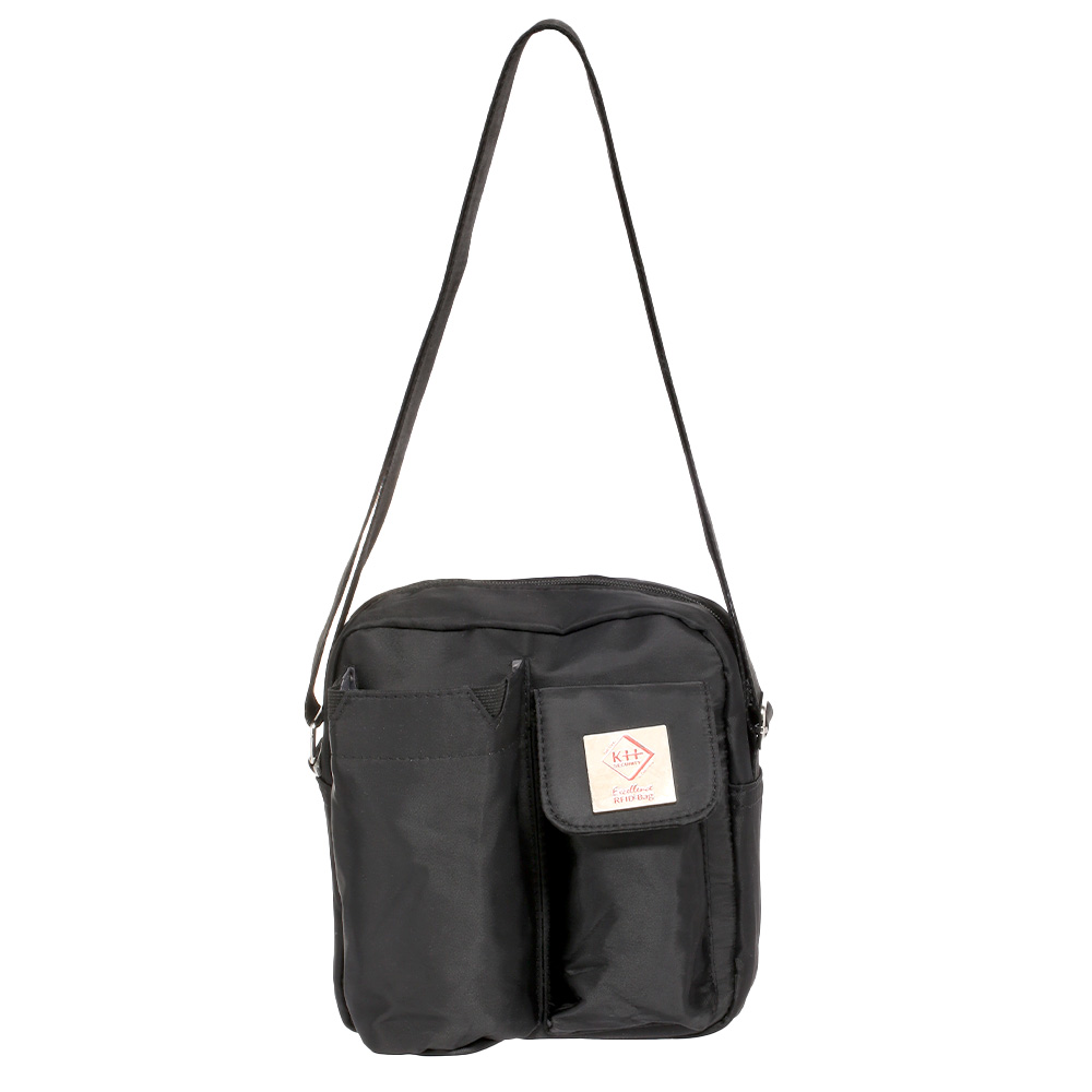 Crossbody Umhngetasche mit RFID Datenausleseschutz schwarz Bild 1