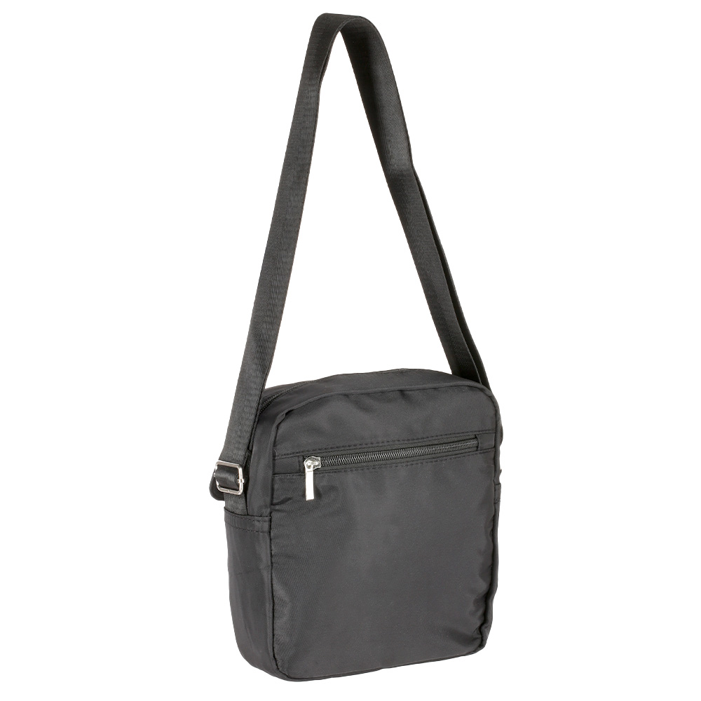 Crossbody Umhngetasche mit RFID Datenausleseschutz schwarz Bild 1