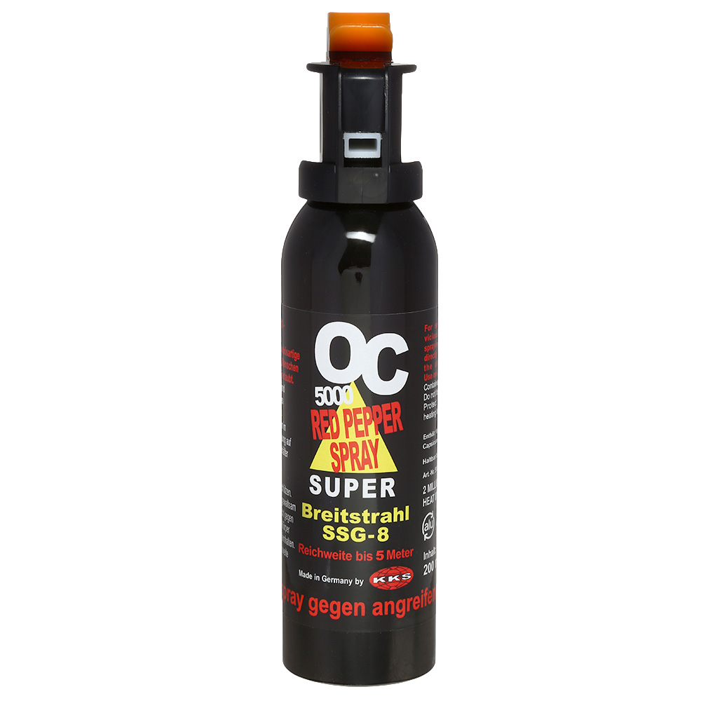 OC 5000 Red Pepper Super Pfefferspray Breitstrahl 200ml mit Fingergriff