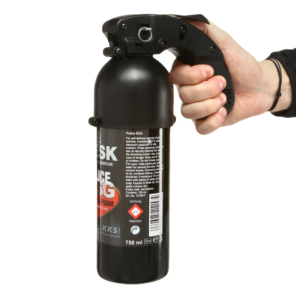 VESK Pfefferspray RSG Police Foam 750ml Schaum mit Pistolengriff Bild 3