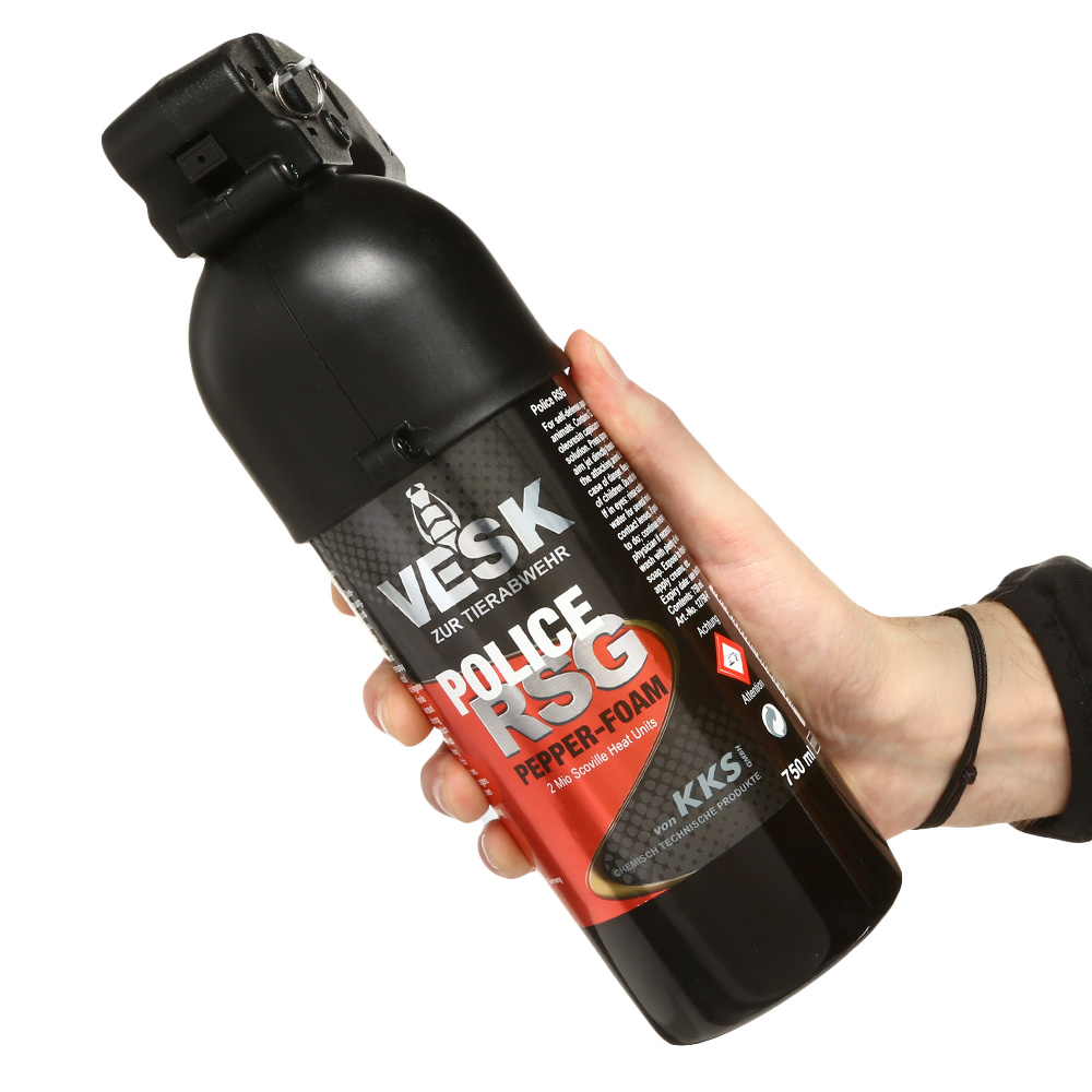 VESK Pfefferspray RSG Police Foam 750ml Schaum mit Pistolengriff Bild 7