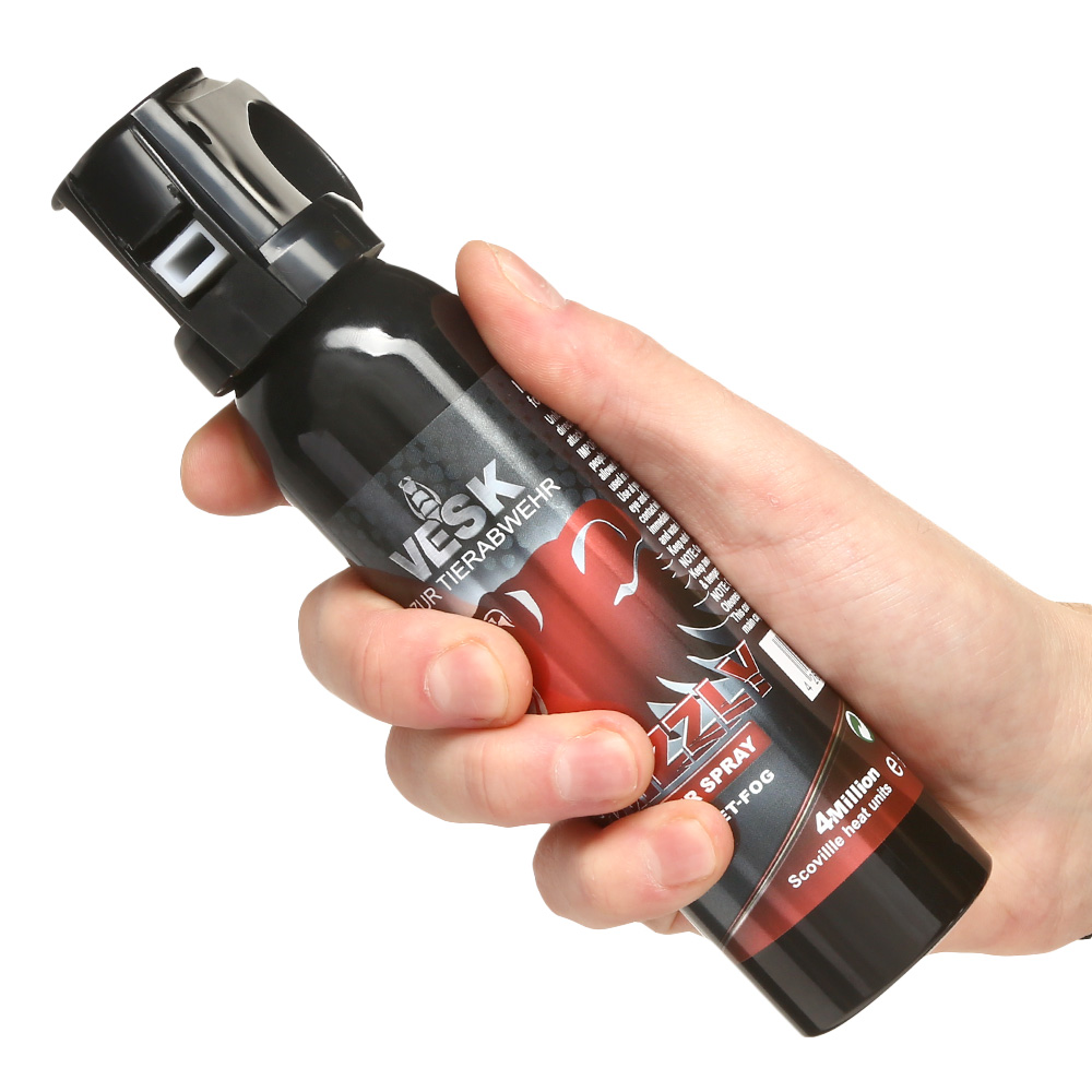 VESK Grizzly Pfefferspray 150 ml Breitstrahl mit Fingergriff extra stark Bild 5