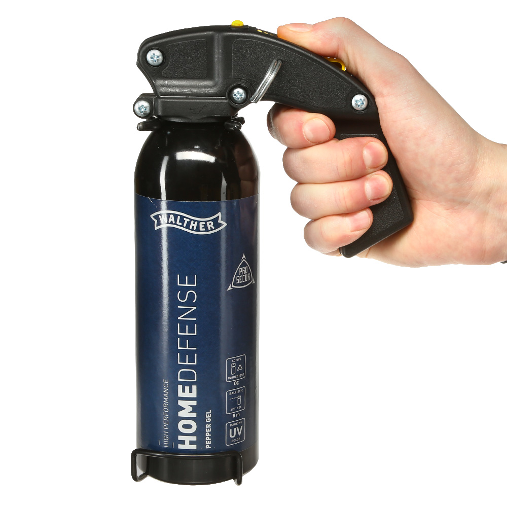 Walther Pro Secur Pfeffergel Home Defense ballistisch 370 ml inkl. Wandhalterung Bild 1