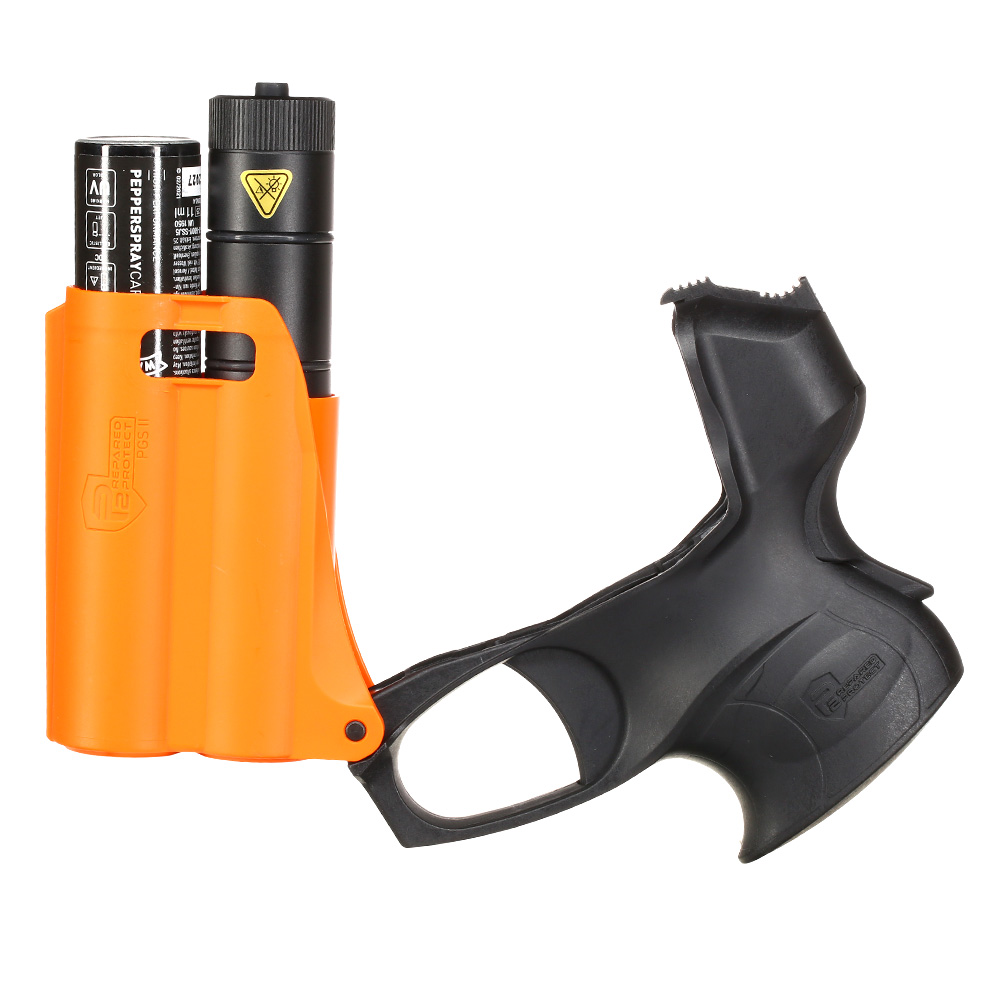 P2P Pfefferpistole PGS II Kit mit Taschenlampe schwarz/orange inkl. 11 ml Pfefferkartusche Bild 3