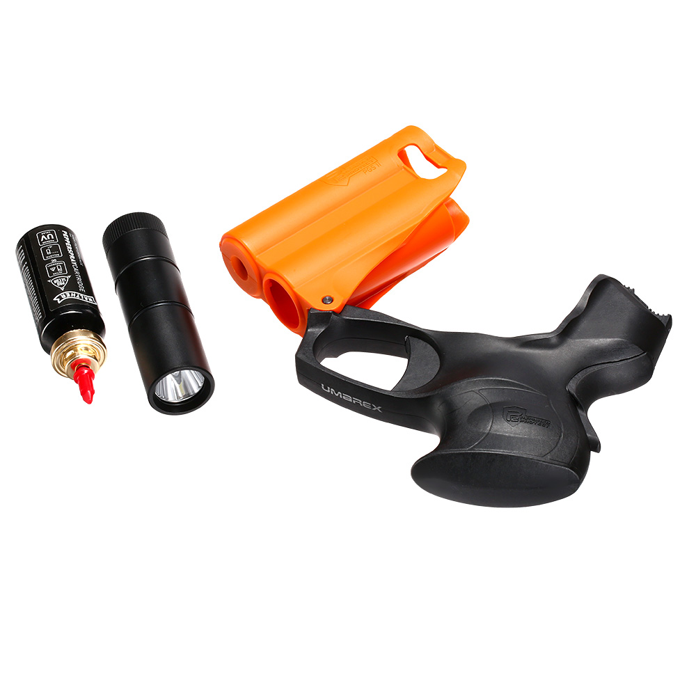 P2P Pfefferpistole PGS II Kit mit Taschenlampe schwarz/orange inkl. 11 ml Pfefferkartusche Bild 5