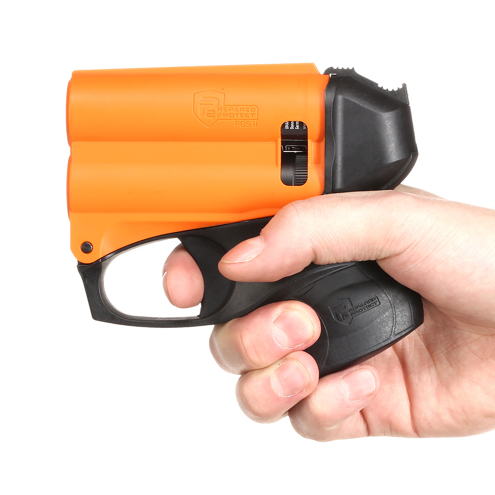 P2P Pfefferpistole PGS II Kit mit Taschenlampe schwarz/orange inkl. 11 ml Pfefferkartusche Bild 6