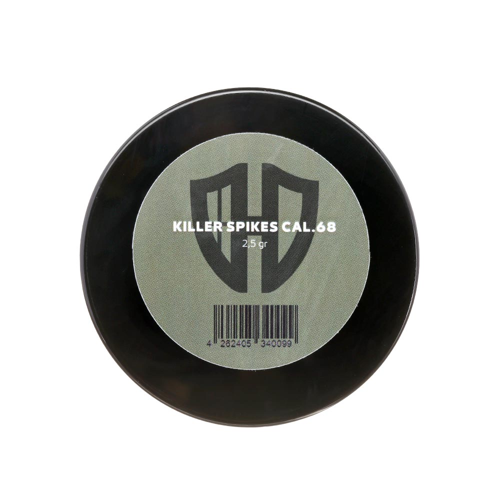 Spikes Kunststoffmunition mit Metallspitze Kaliber .68 fr HDR 68 rot 24er Dose Bild 3