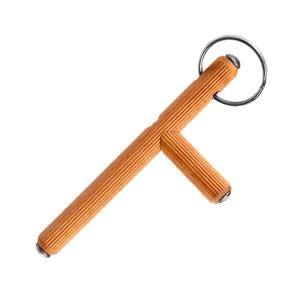 Kubostick Kubotan Holz 14 cm inkl. Druckpunktkarte