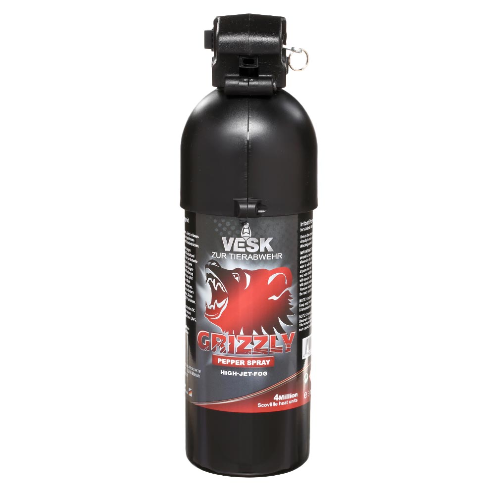 VESK Grizzly Pfefferspray 750 ml Breitstrahl mit Pistolengriff extra stark Bild 1