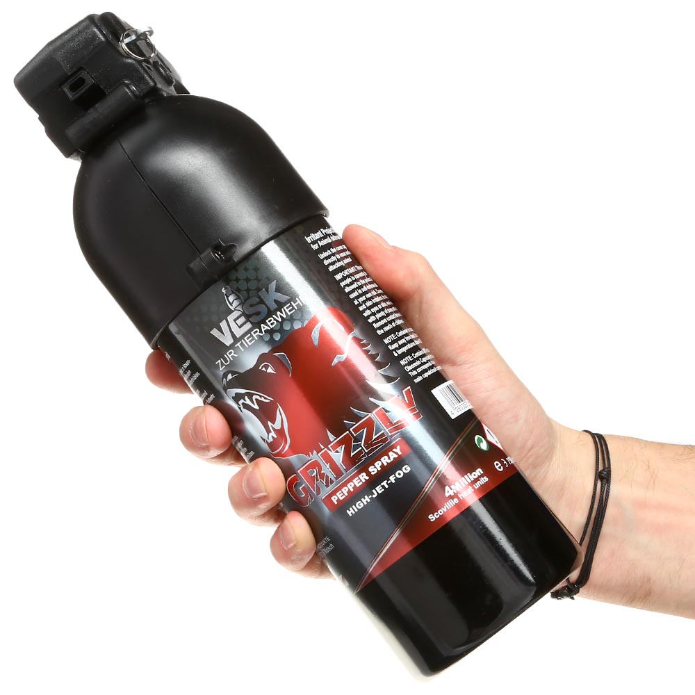 VESK Grizzly Pfefferspray 750 ml Breitstrahl mit Pistolengriff extra stark Bild 8