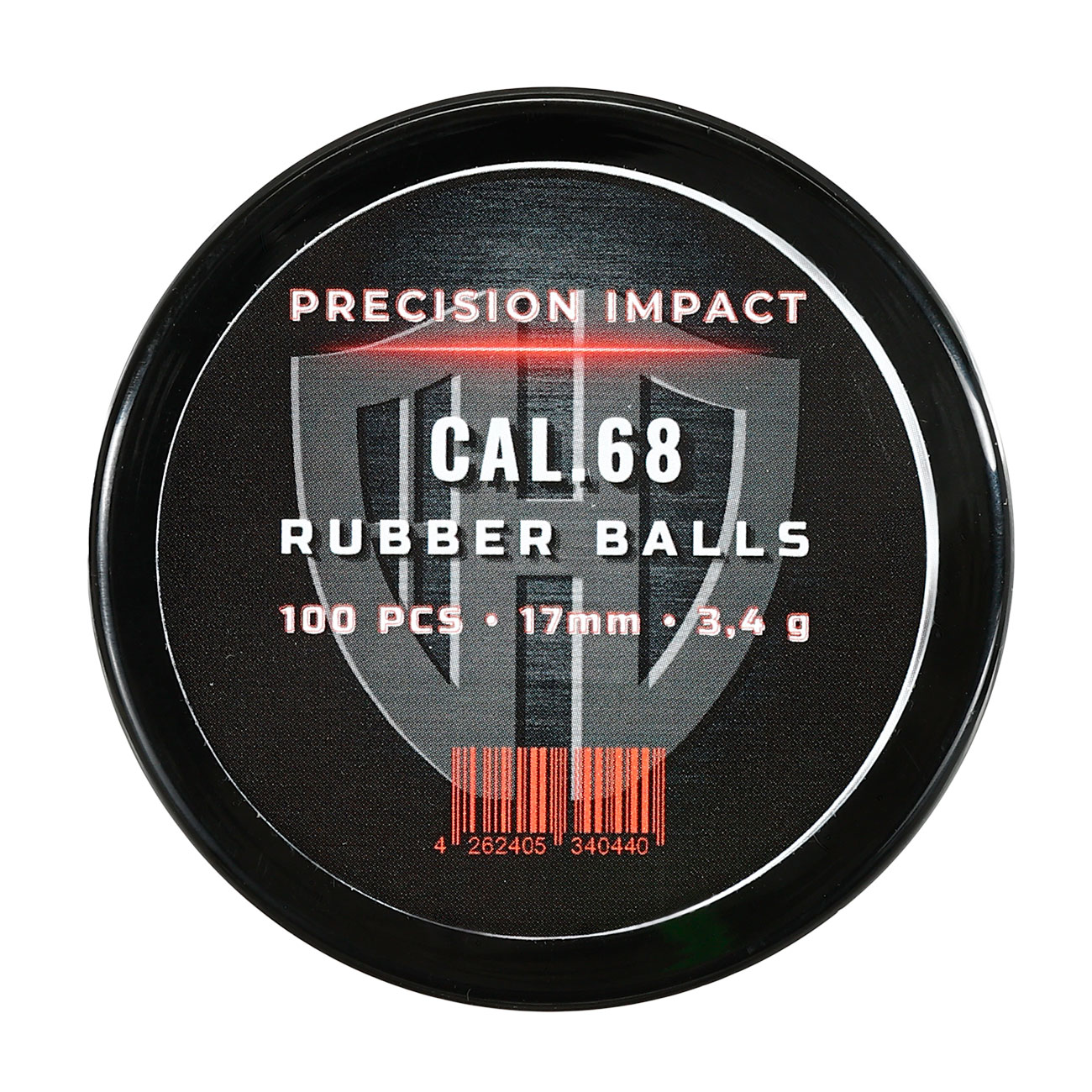 Precision Impact Rubber Balls 3,4g Kaliber .68 schwarz 100er Dose Bild 3