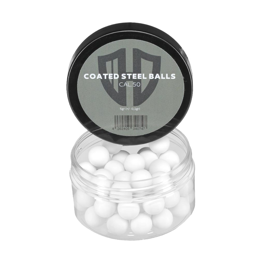 Coated Steel Balls Kaliber .50 wei 50er Dose Bild 1