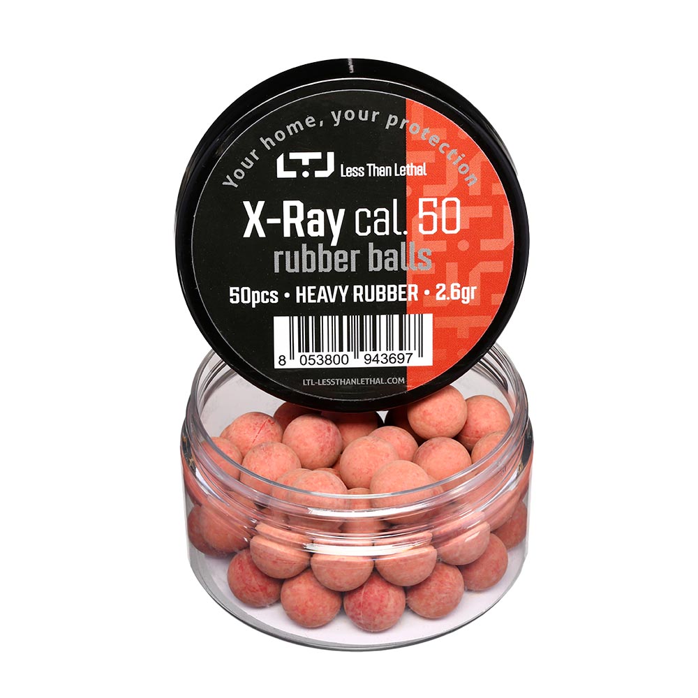 LTL X-Ray Heavy Rubber Balls Kaliber .50 in Schraubdose 50 Stck rot Bild 1