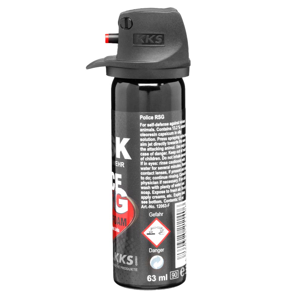 VESK RSG Police Foam Pfefferspray 63 ml Schaum Bild 5