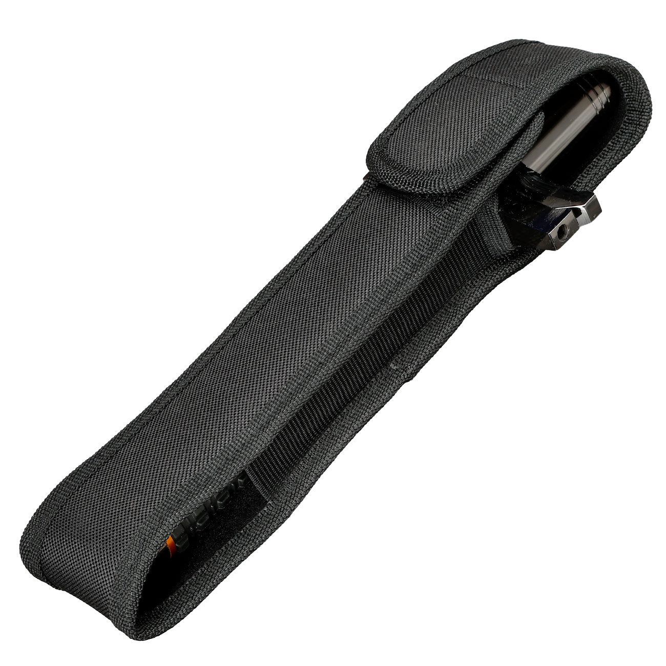 Blackfield Teleskop Schlagstock Parrier 26 Zoll mit Handschutz silber inkl. Holster, Handschlaufe und Glasbrecherendkappe Bild 4