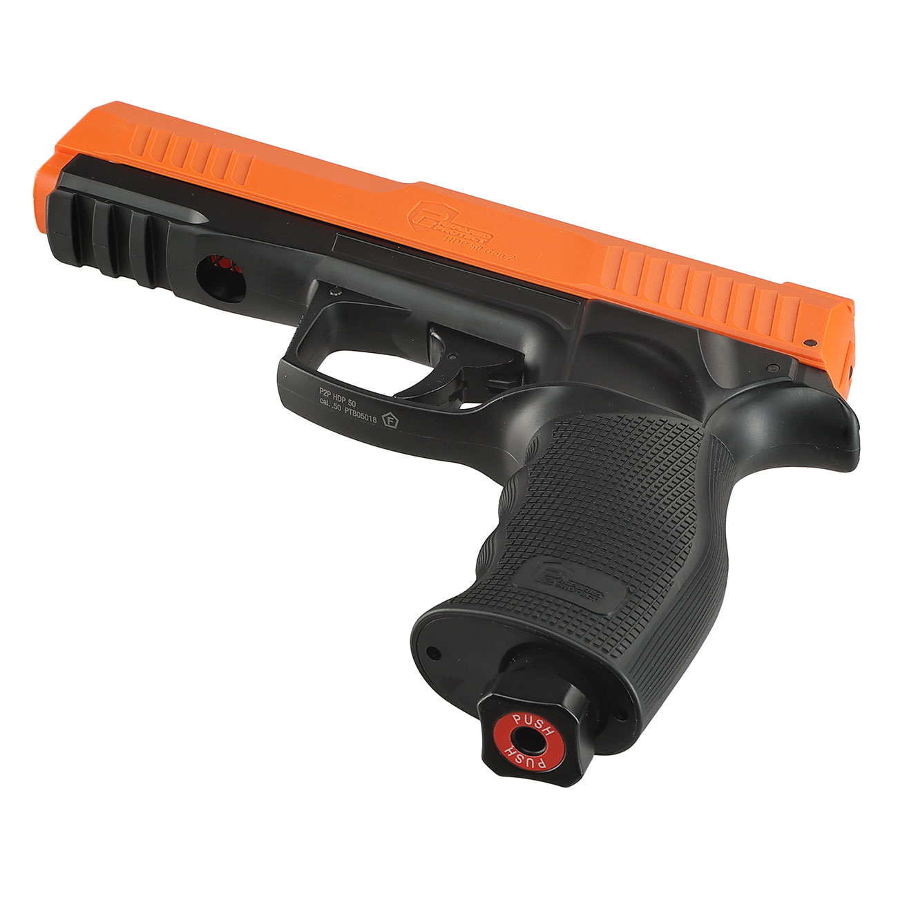 P2P HDP 50 Gen2 CO2-RAM Pistole Kal. 50 schwarz/orange Bild 4