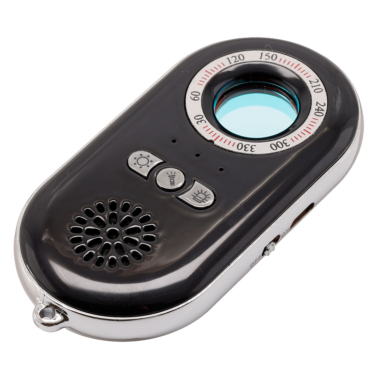 Kameradetektor K98 mit Alarm und LED-Lampe schwarz inkl. USB-Ladekabel & Lanyard Bild 1