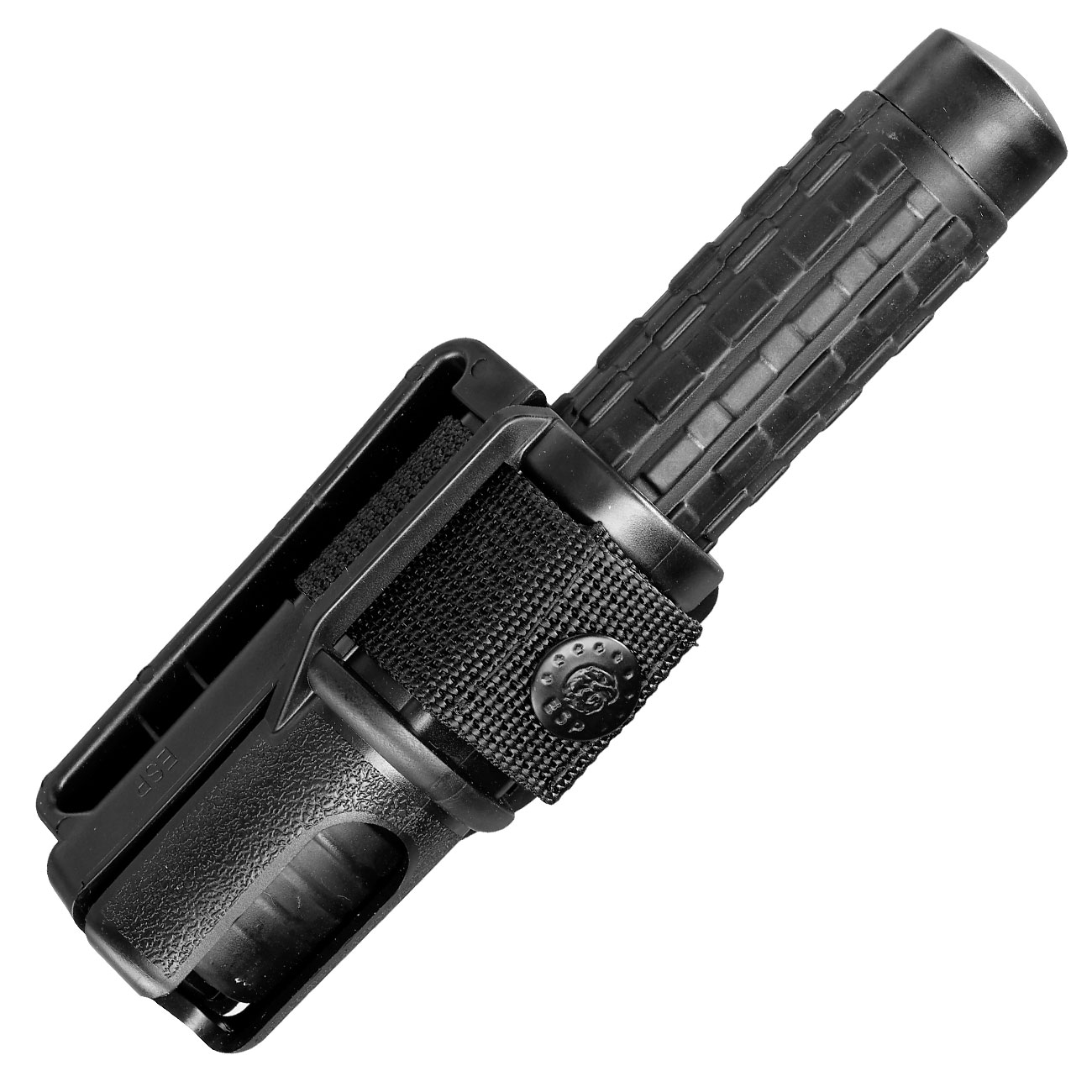 Teleskopschlagstock 16 Zoll schwarz inkl. Profi Holster Bild 4