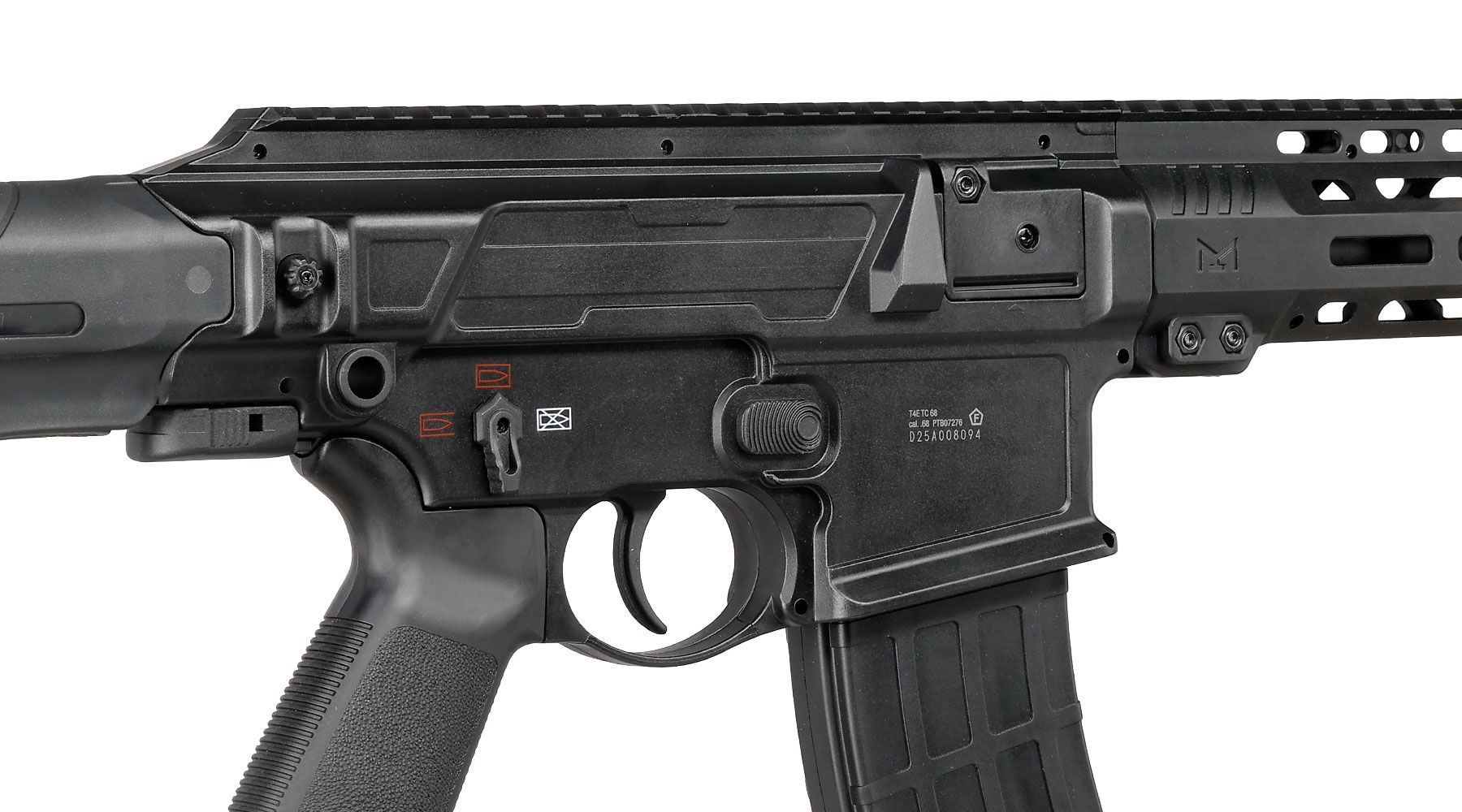 T4E TC 68 CO2 RAM Gewehr Kal. .68 -7,5 Joule schwarz inkl. Hopper-Adapter & Dummy-Magazin Bild 6