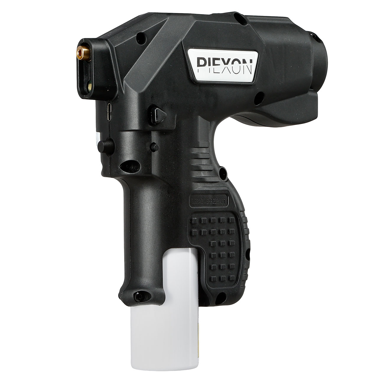 Piexon Pepper Soaker PSX1 Tierabwehrgert schwarz mit 300 Lumen LED-Lampe inkl. Pfefferkartusche 75 ml, USB-Ladekabel & Tran