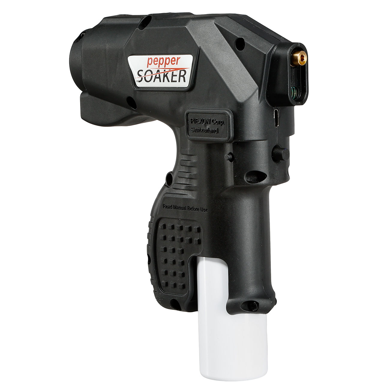 Piexon Pepper Soaker PSX1 Tierabwehrgert schwarz mit 300 Lumen LED-Lampe inkl. Pfefferkartusche 75 ml, USB-Ladekabel & Tran Bild 10