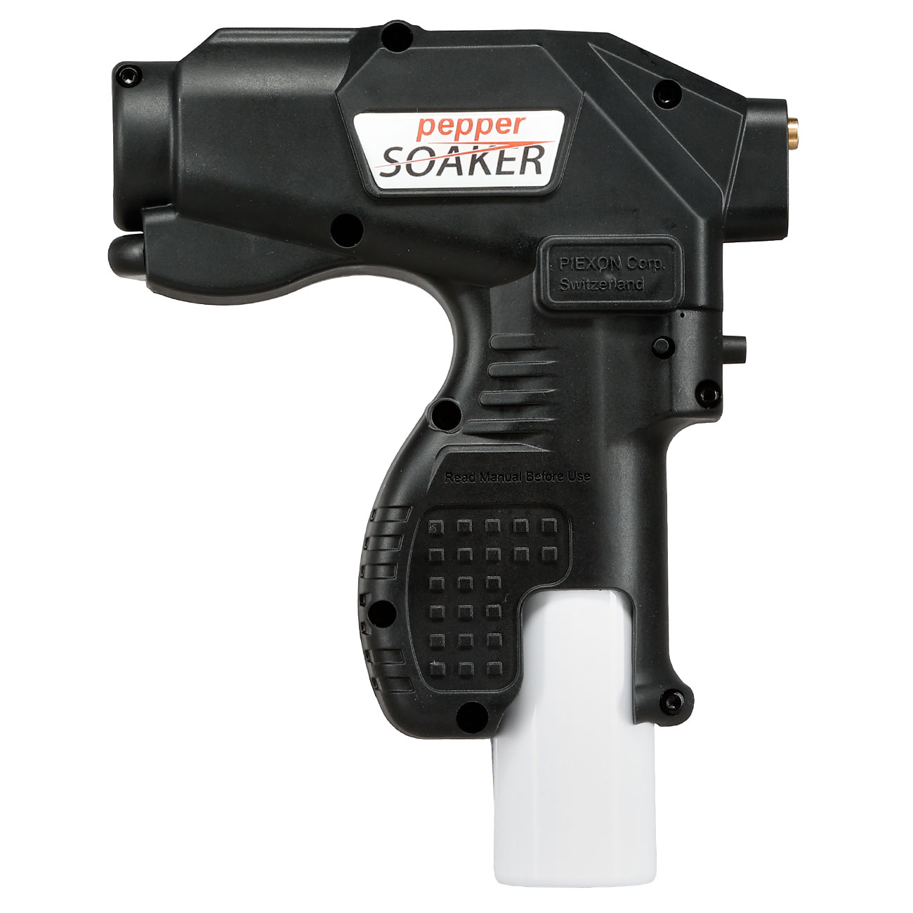 Piexon Pepper Soaker PSX1 Tierabwehrgert schwarz mit 300 Lumen LED-Lampe inkl. Pfefferkartusche 75 ml, USB-Ladekabel & Tran Bild 3