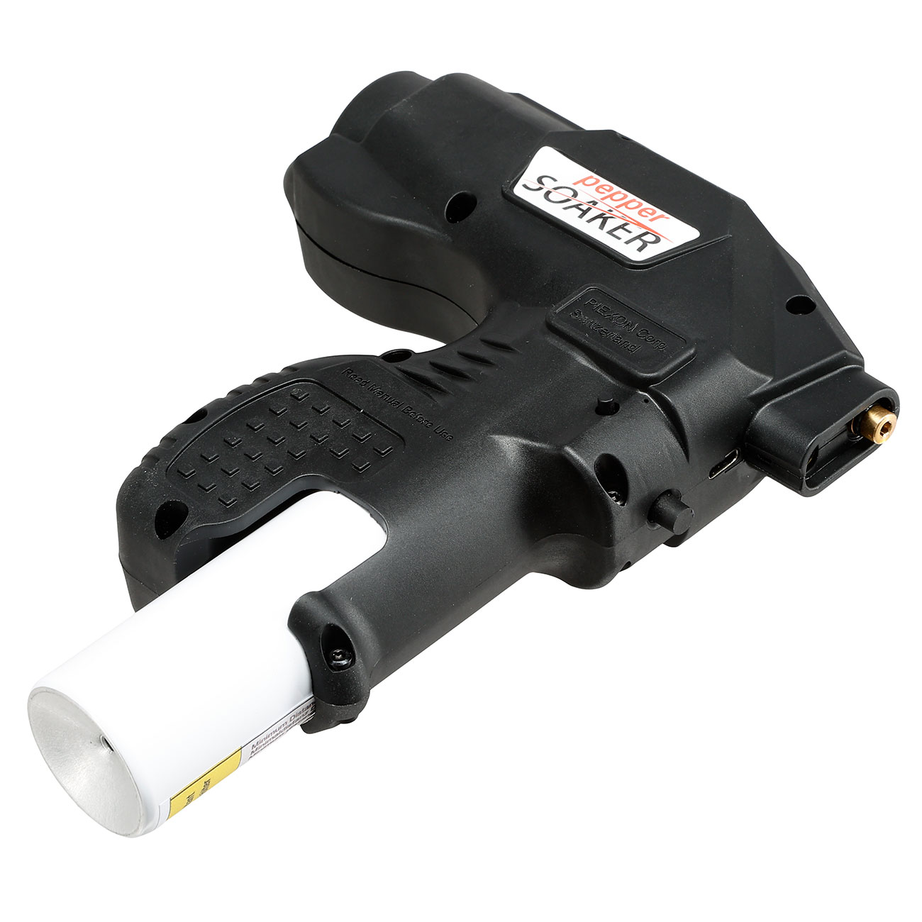 Piexon Pepper Soaker PSX1 Tierabwehrgert schwarz mit 300 Lumen LED-Lampe inkl. Pfefferkartusche 75 ml, USB-Ladekabel & Tran Bild 8