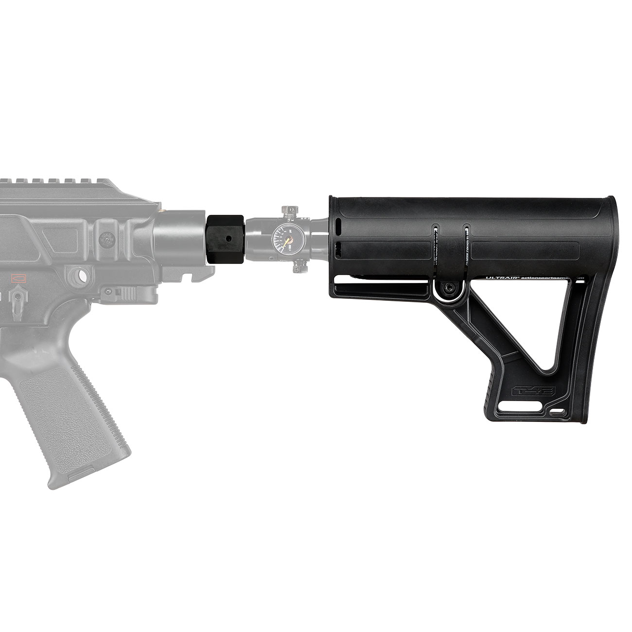 T4E HPA Adapter fr CO2 RAM Gewehr TC 68 Kal. .68 schwarz