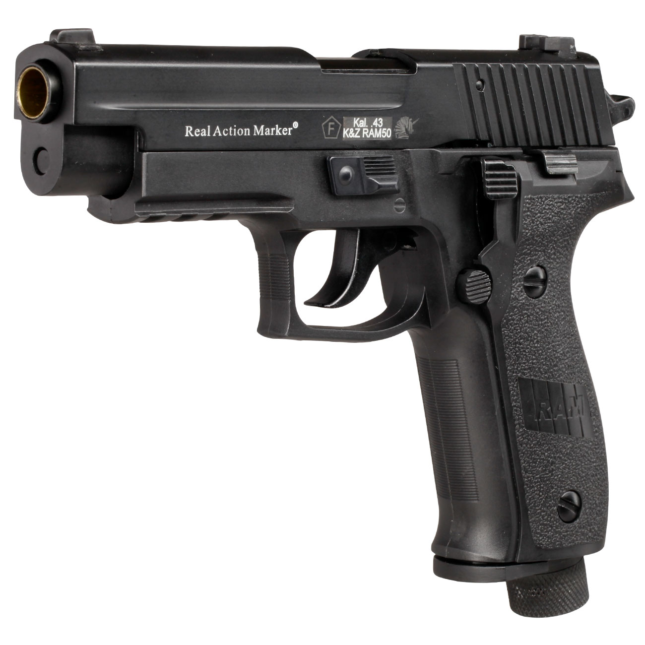 APS X50 mit Metallschlitten CO2-RAM Pistole Kal. 43 schwarz Bild 1