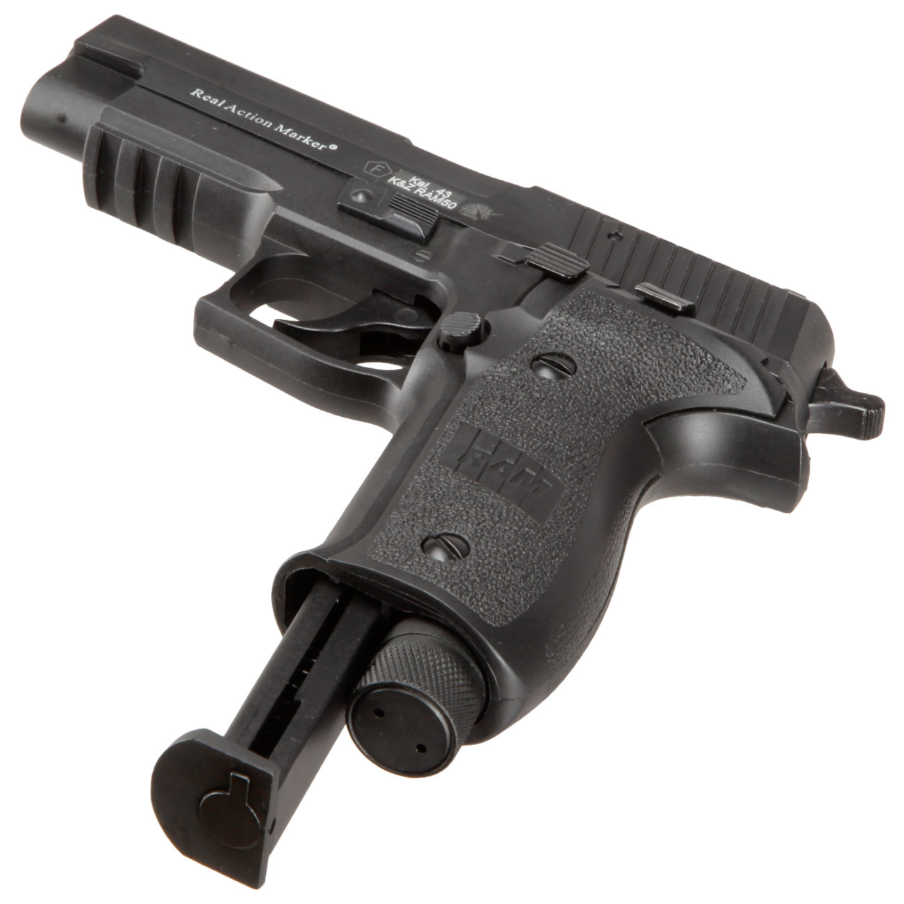APS X50 mit Metallschlitten CO2-RAM Pistole Kal. 43 schwarz Bild 4