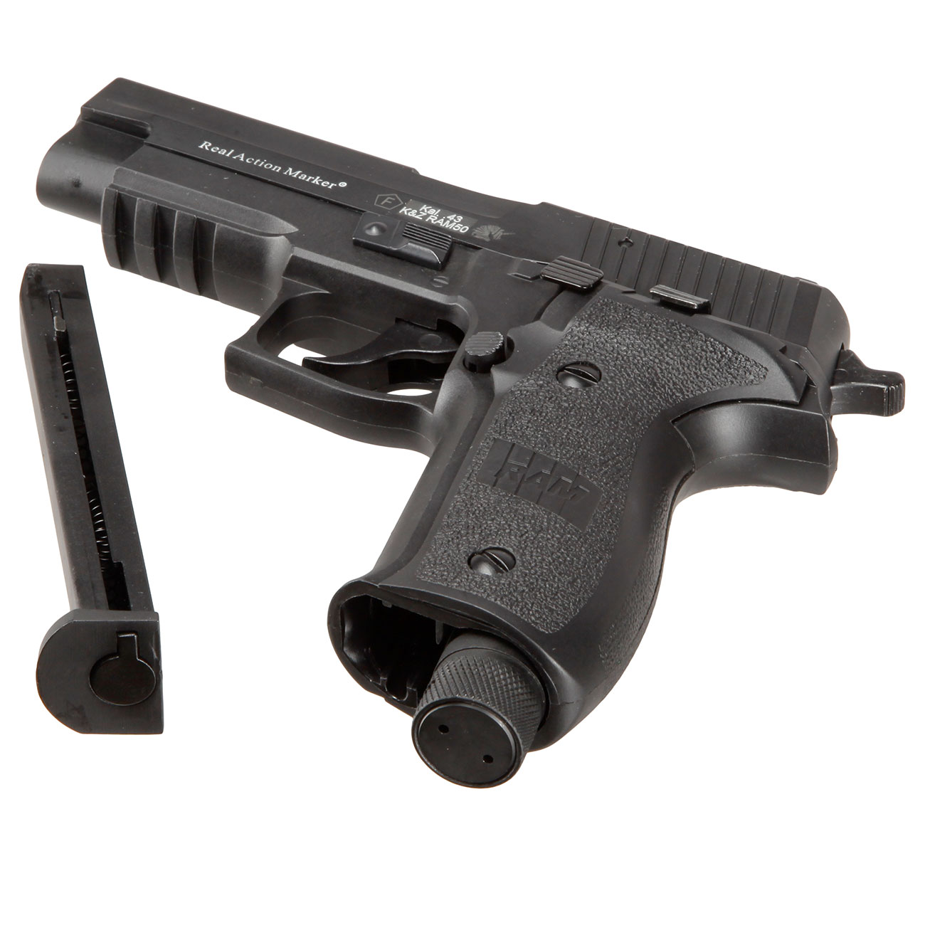 APS X50 mit Metallschlitten CO2-RAM Pistole Kal. 43 schwarz Bild 5