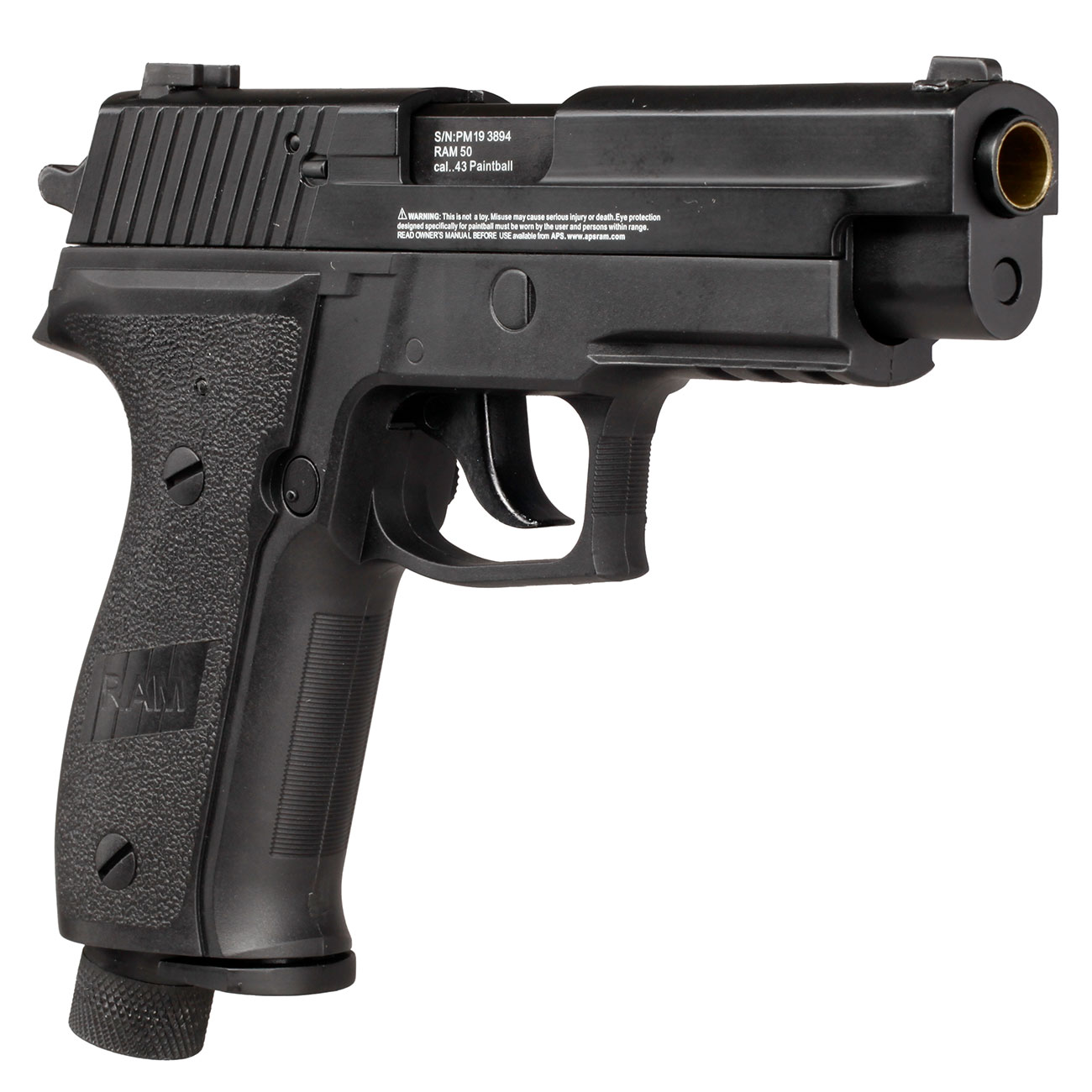 APS X50 mit Metallschlitten CO2-RAM Pistole Kal. 43 schwarz Bild 9