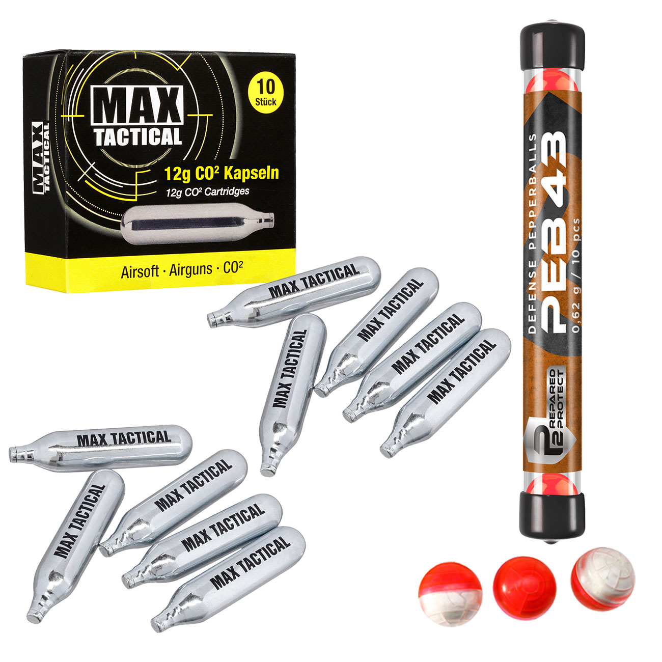 Walther PDP T4E Compact T4E CO2 RAM Pistole Kal. .43 im Set inkl. Pfefferkugeln und 12g CO2 Kapseln Bild 11