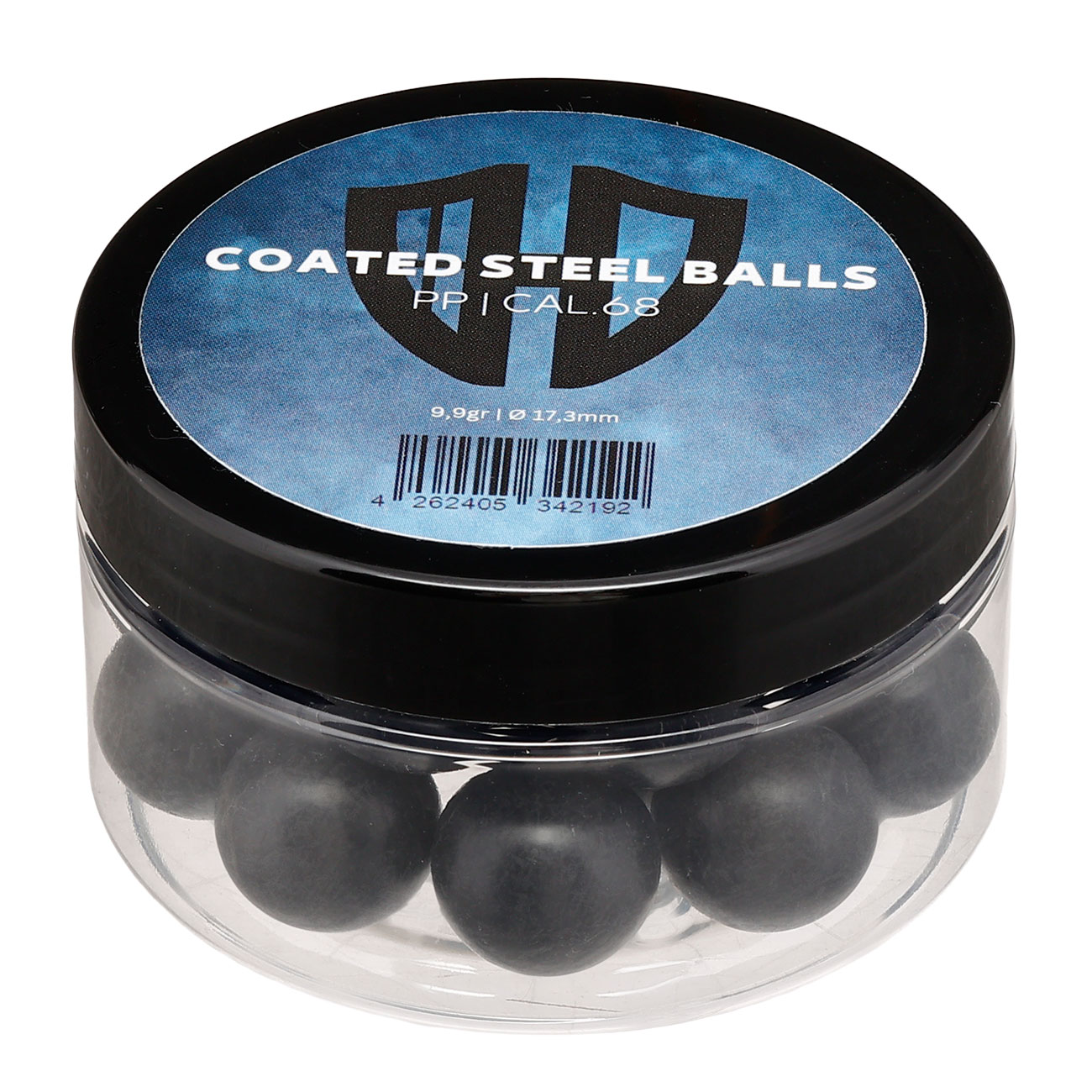 Coated Steel Balls Kaliber .68 mit Kunststoffmantel 9,9g schwarz 20er Dose Bild 4