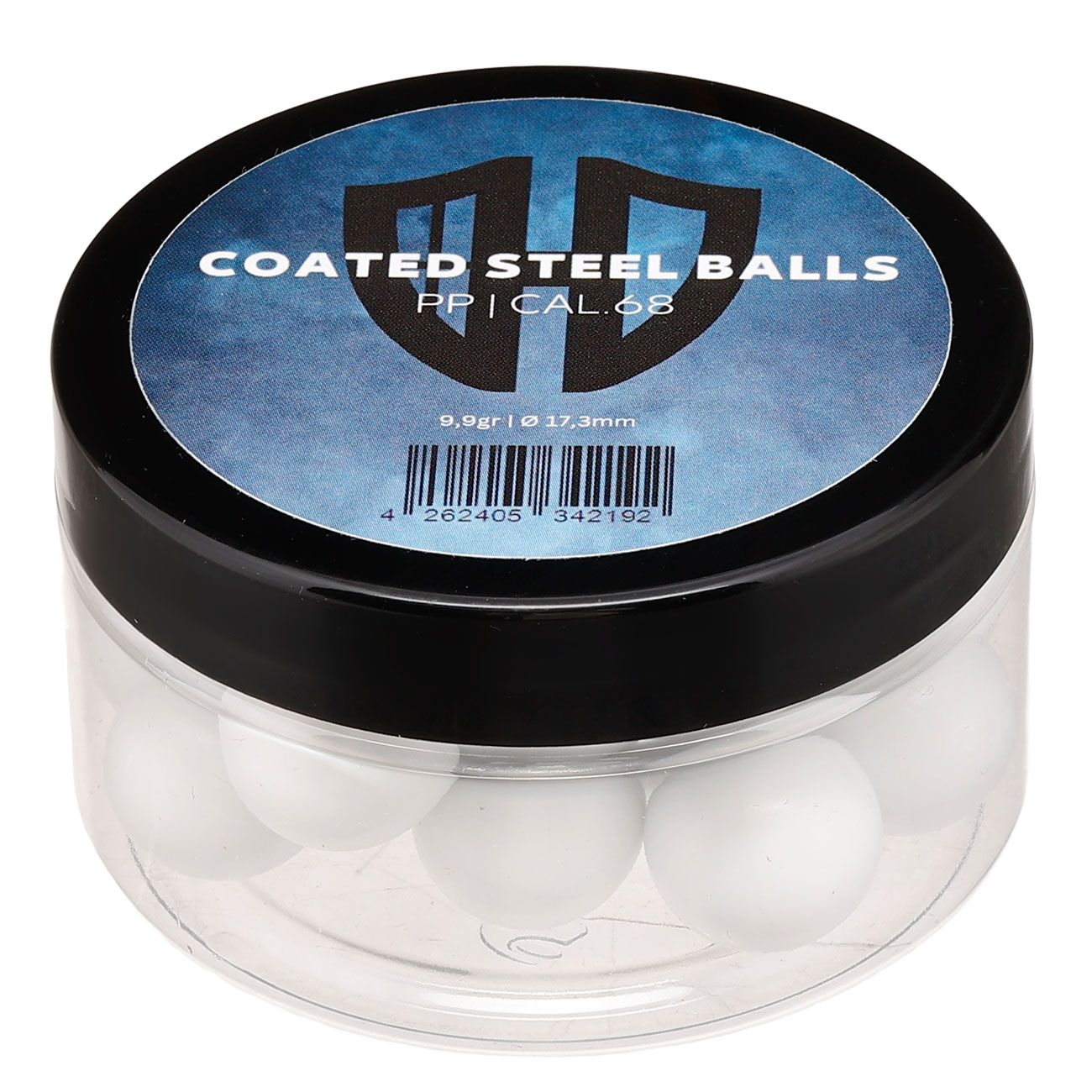 Coated Steel Balls Kaliber .68 mit Kunststoffmantel 9,9g weiss 20er Dose Bild 4